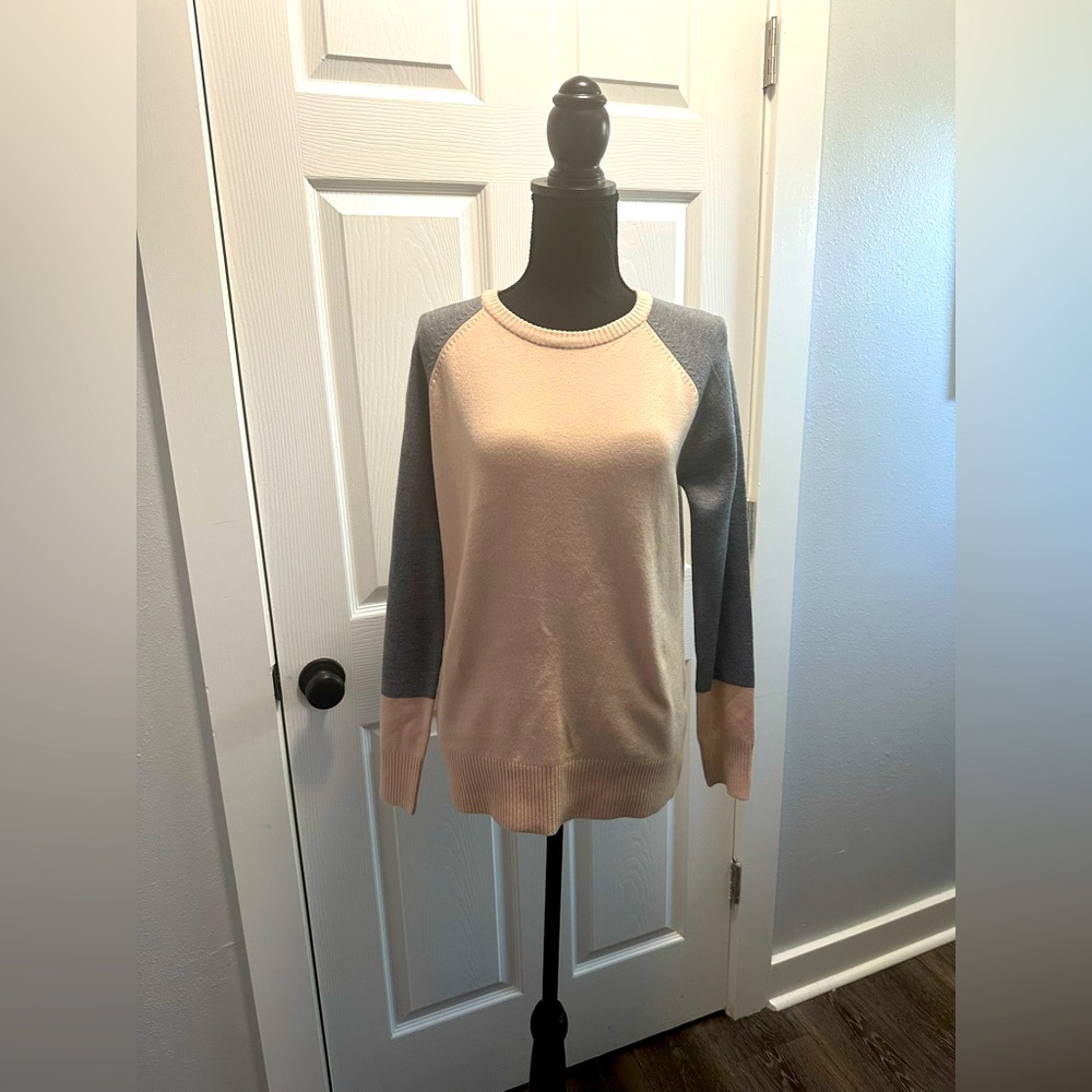 French Connection Color Block Crew Sweater